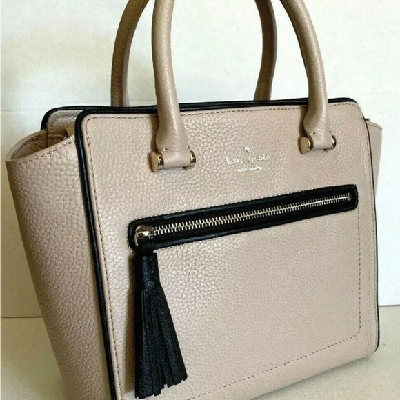 New Kate Spade Small Allyn Chester Street Leather Satchel handbag Warm Beige - Picture 5 of 8